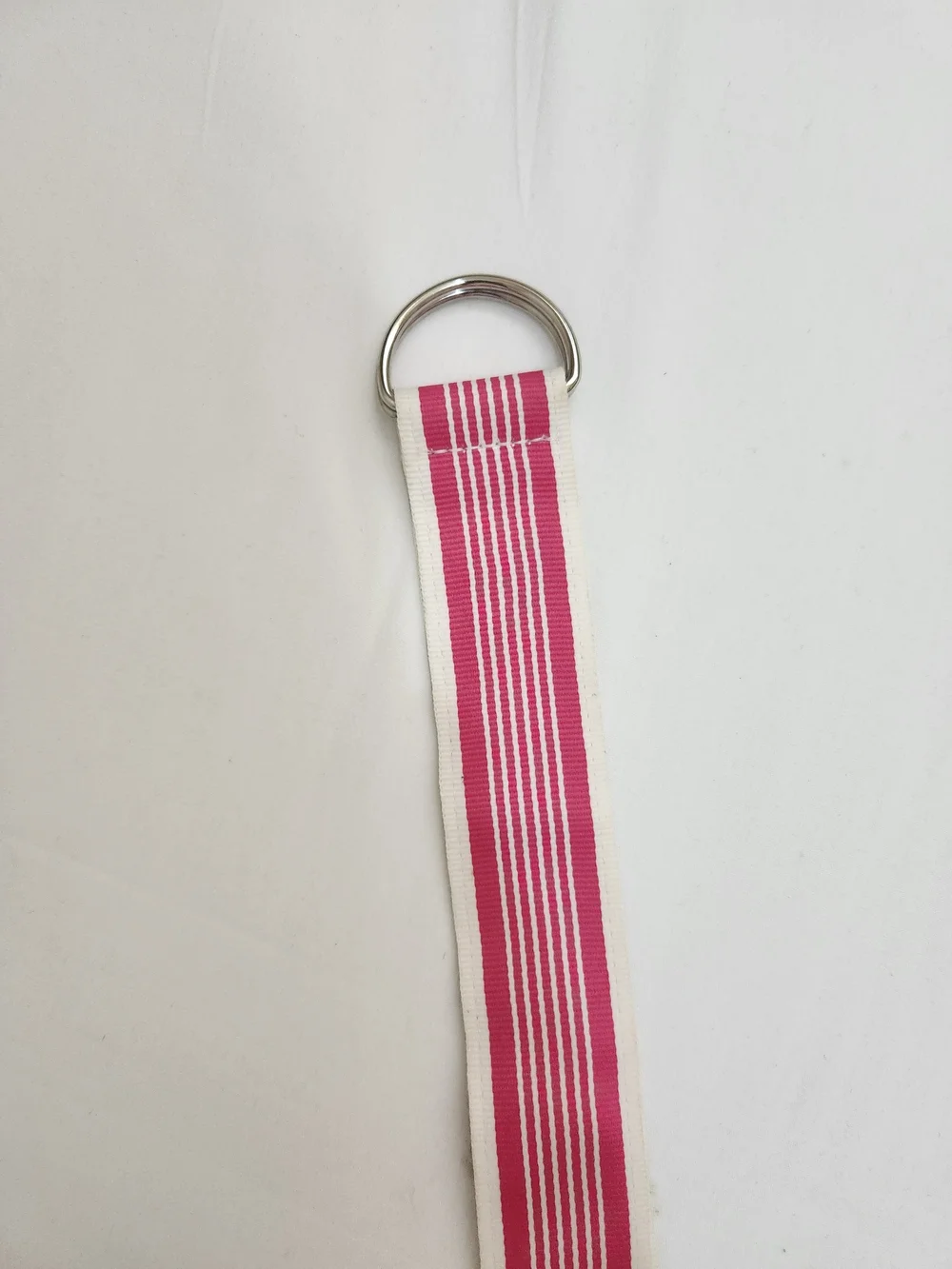 VINTAGE Express Pink Striped Grosgrain Ribbon  Belts with D-Ring Closures